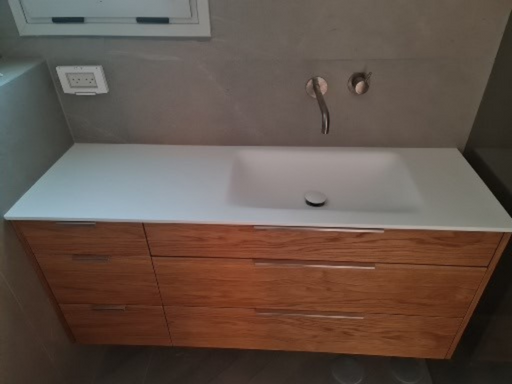 ארונות אמבטיה קוריאן משולב משטח וכיור
